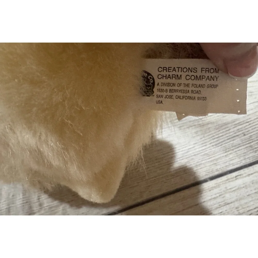 Sitting Tan Yellow Plush Golden Retriever Barking Dog 10.5